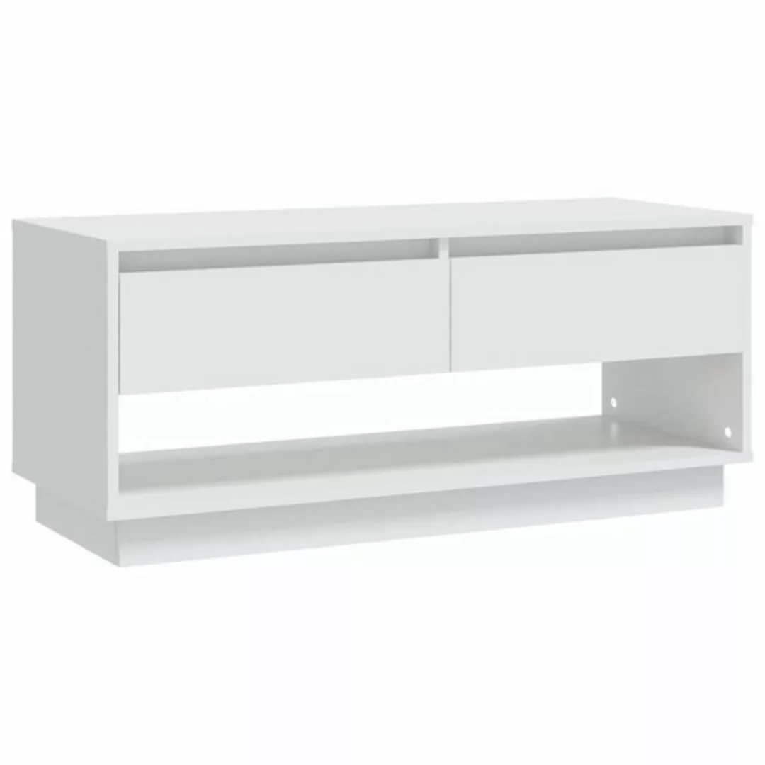 furnicato TV-Schrank Weiß 102x41x44 cm Holzwerkstoff günstig online kaufen