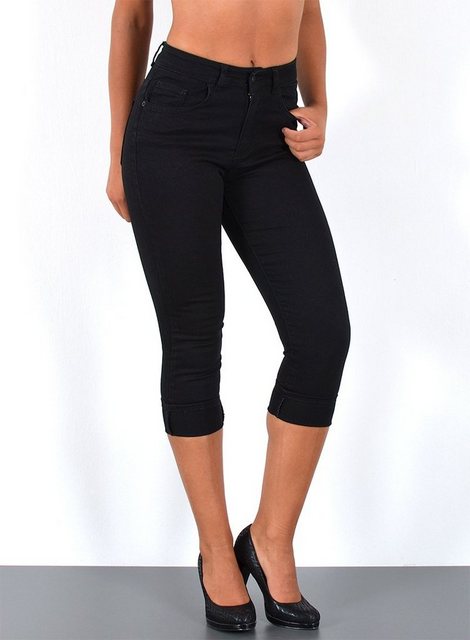 ESRA Caprijeans J740 High Waist Capri Jeans Damen, bis Übergröße / Plussize günstig online kaufen