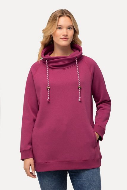 Ulla Popken Sweatshirt Sweatshirt weiter Stehkragen Taschen günstig online kaufen