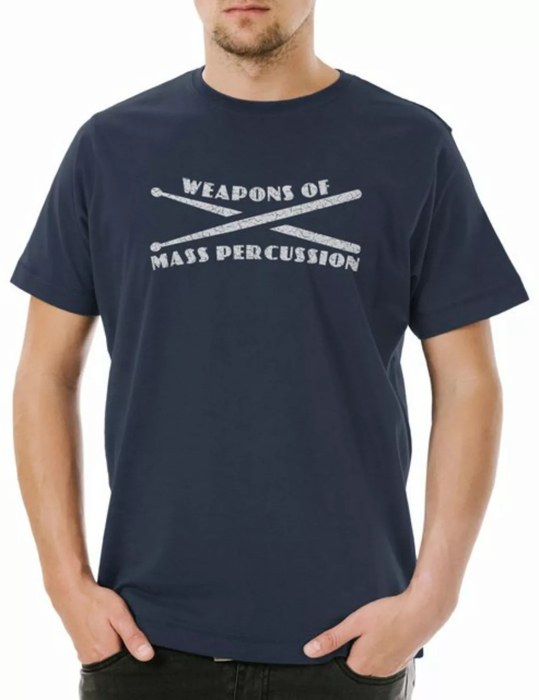 Urban Backwoods Print-Shirt Weapons Of Mass Percussion Herren T-Shirt Band günstig online kaufen