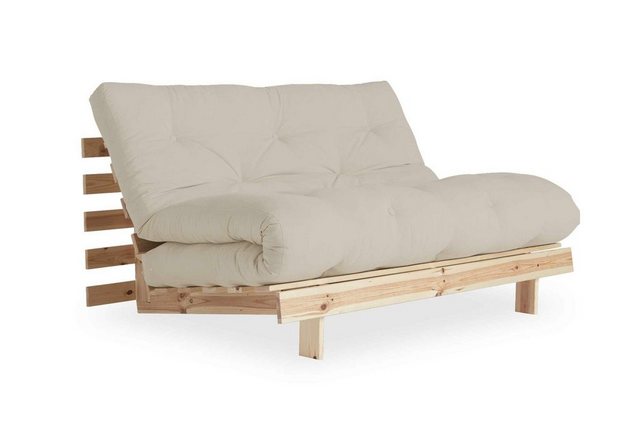 Karup Design 2-Sitzer Schlafsofa ROOTS 140 cm Sofa Gestell Kiefer Massivhol günstig online kaufen