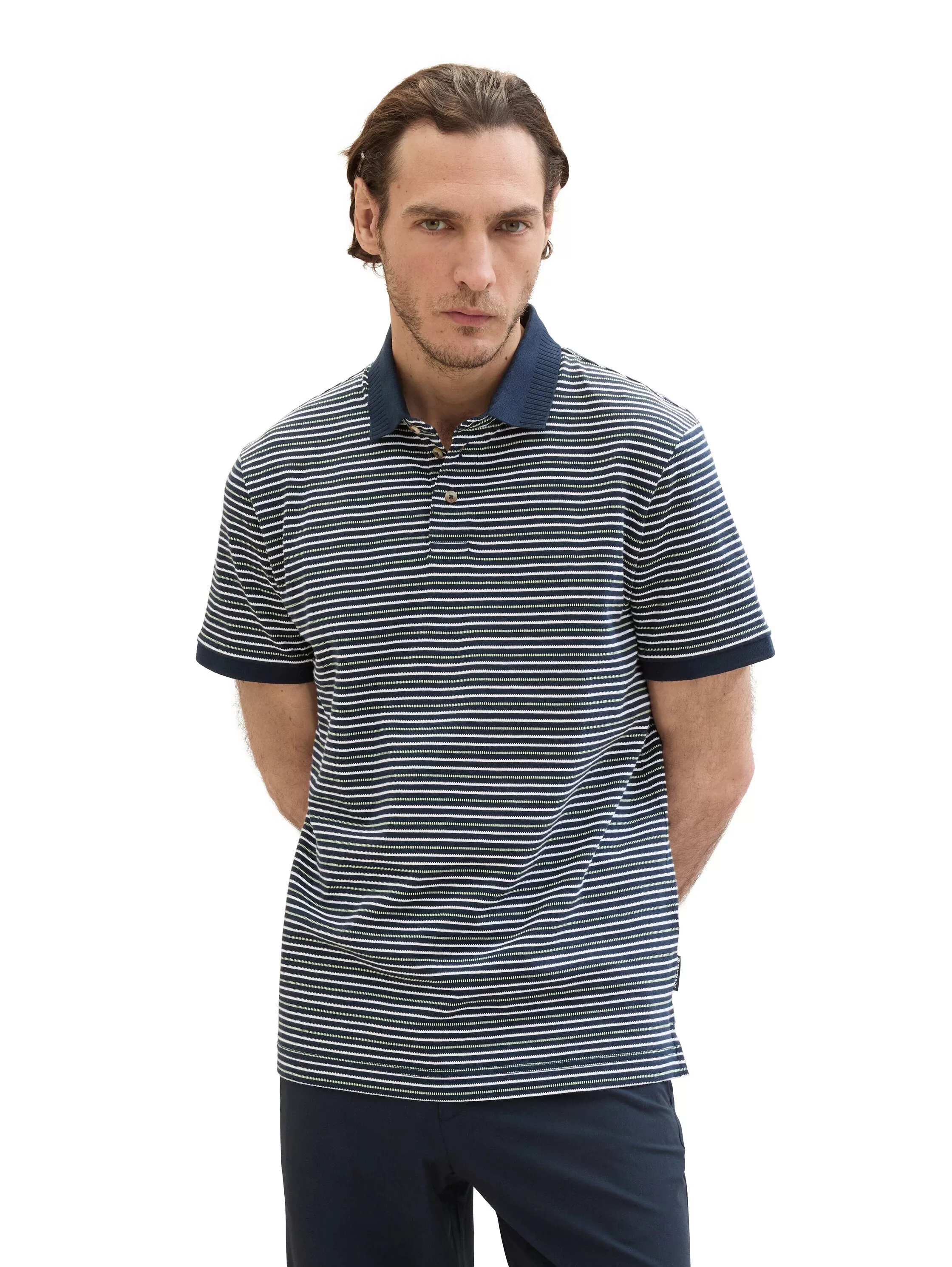 TOM TAILOR Poloshirt in Streifen-Optik günstig online kaufen