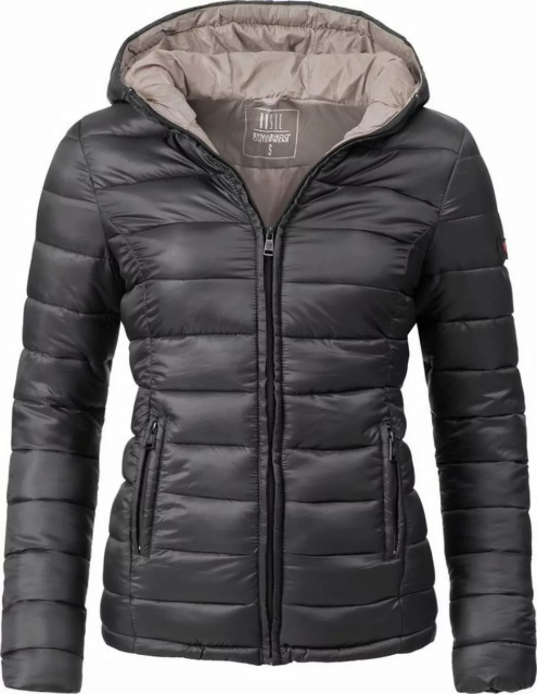 Marikoo Steppjacke Luci modische Damen Übergangsjacke mit großer Kapuze günstig online kaufen