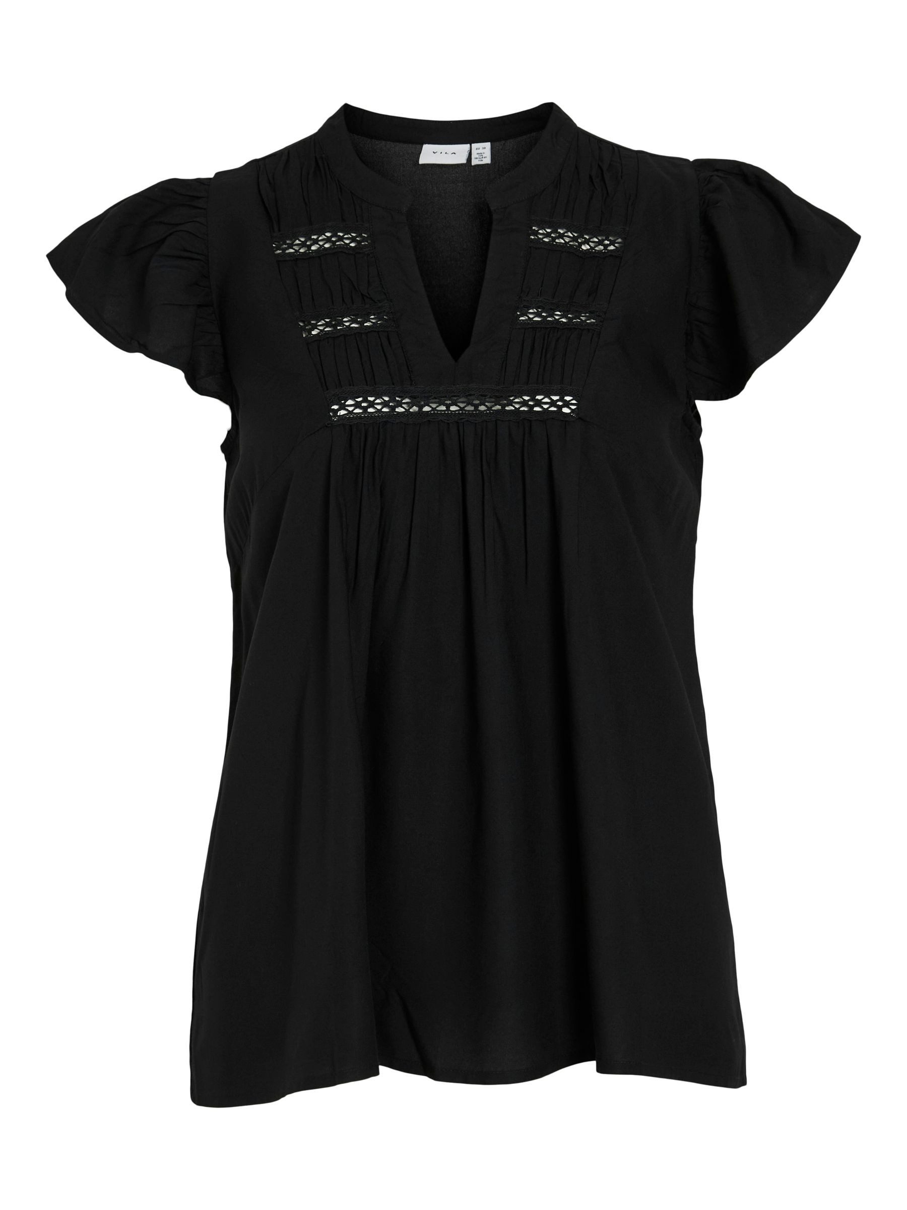 Vila Blusenshirt Elegantes Design mit Rüschen günstig online kaufen