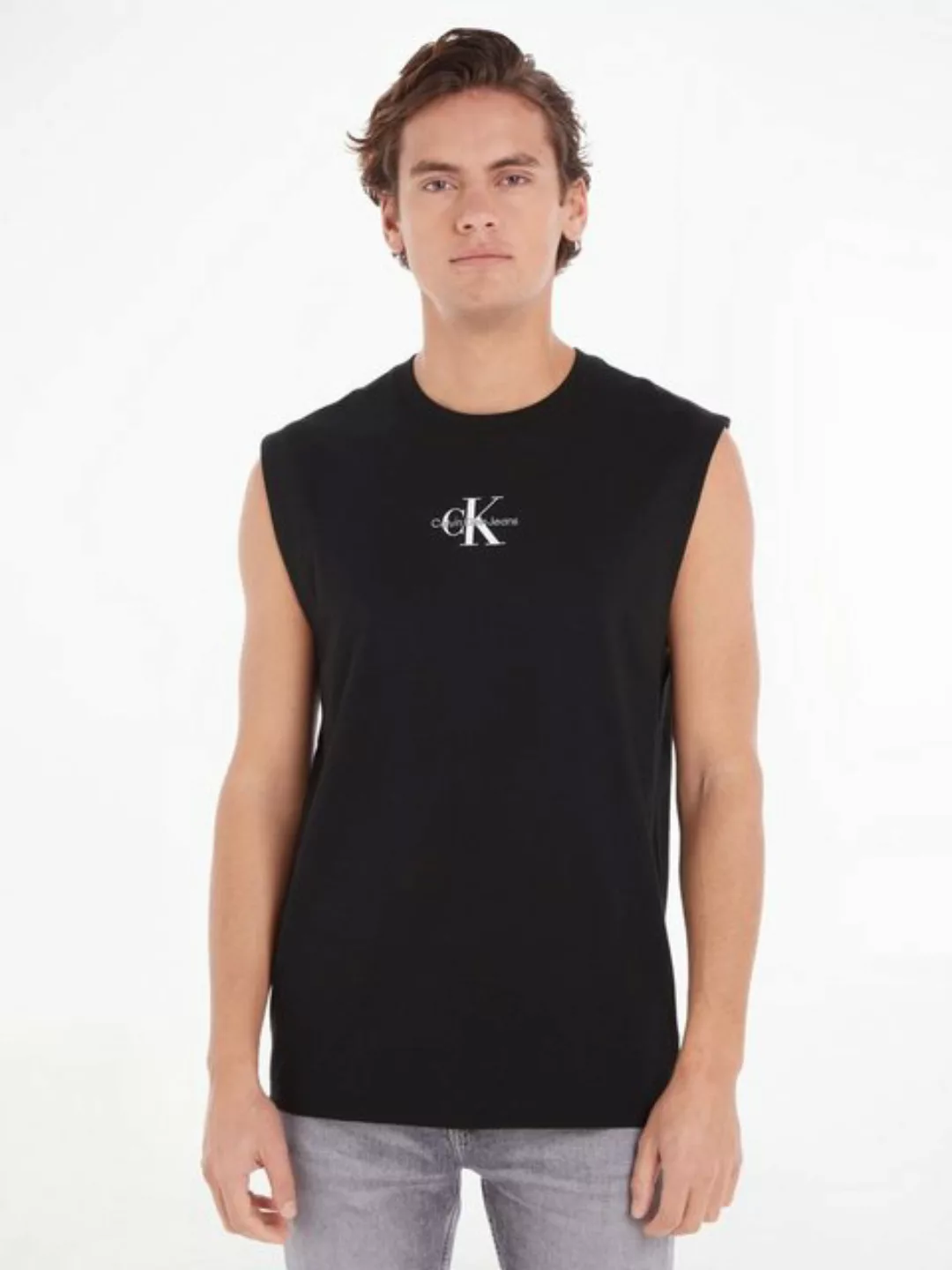 Calvin Klein Jeans T-Shirt MONOLOGO SLEEVELESS TEE mit Markenlabel günstig online kaufen