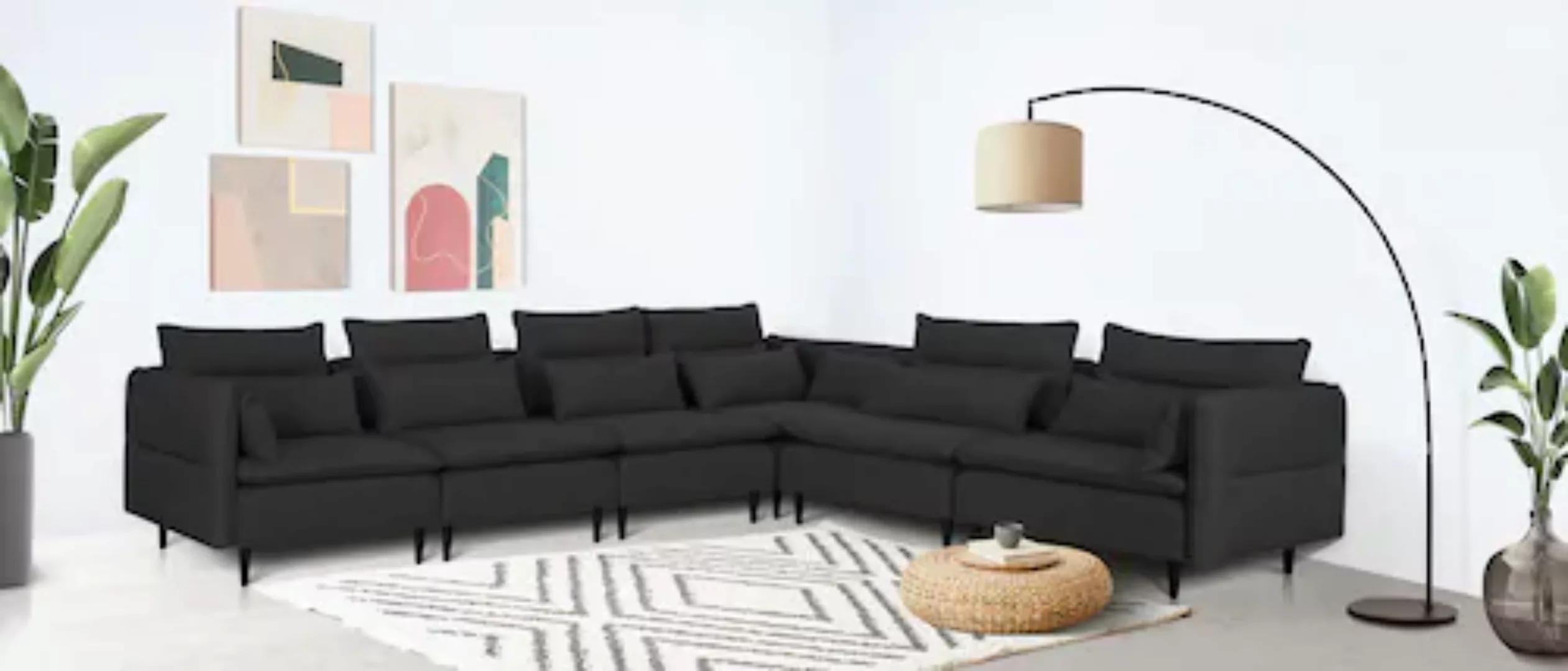 andas Ecksofa »ALVIK L-Form«, zusammengesetzt aus Modulen, erweiterbar mit günstig online kaufen