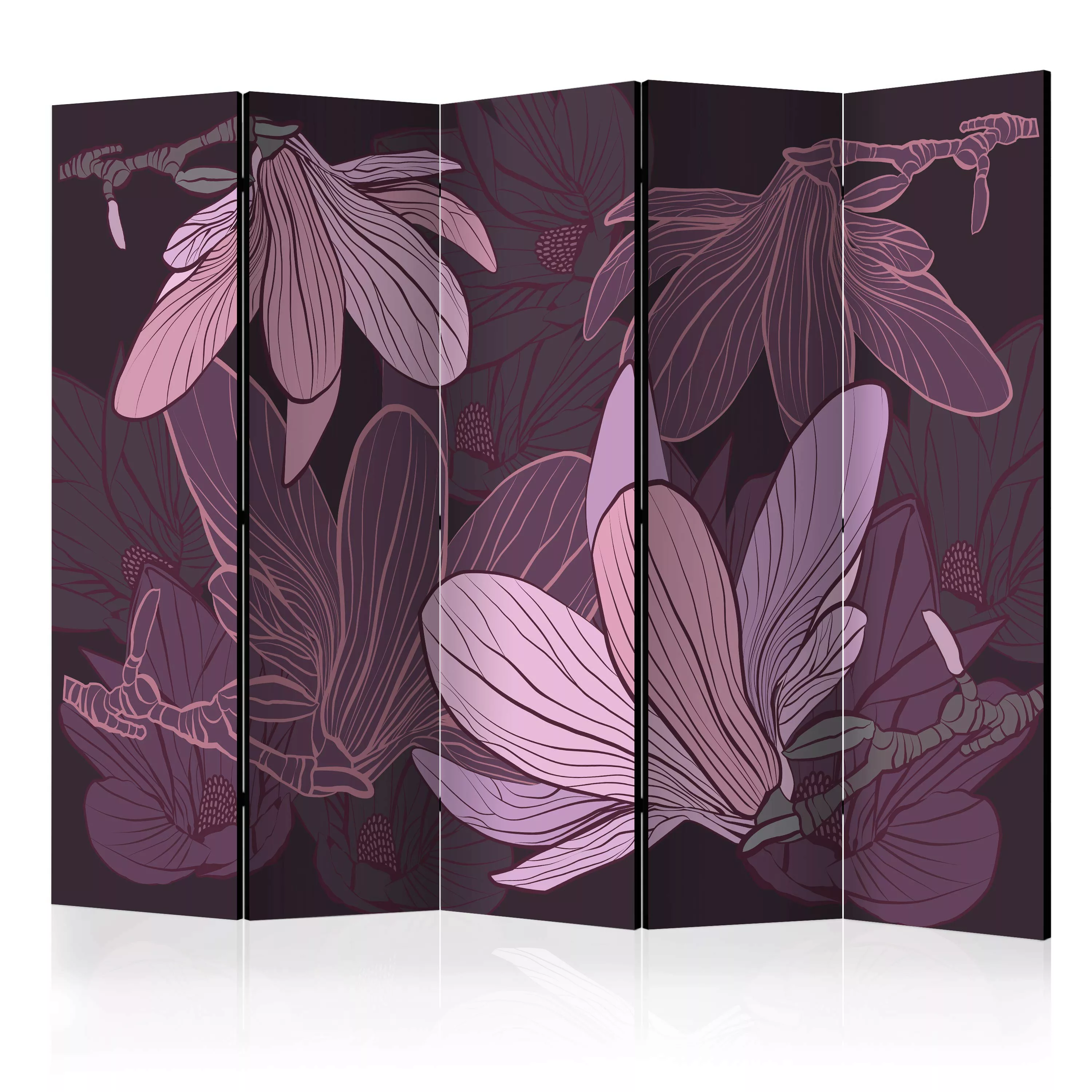 5-teiliges Paravent - Dreamy Flowers Ii [room Dividers] günstig online kaufen