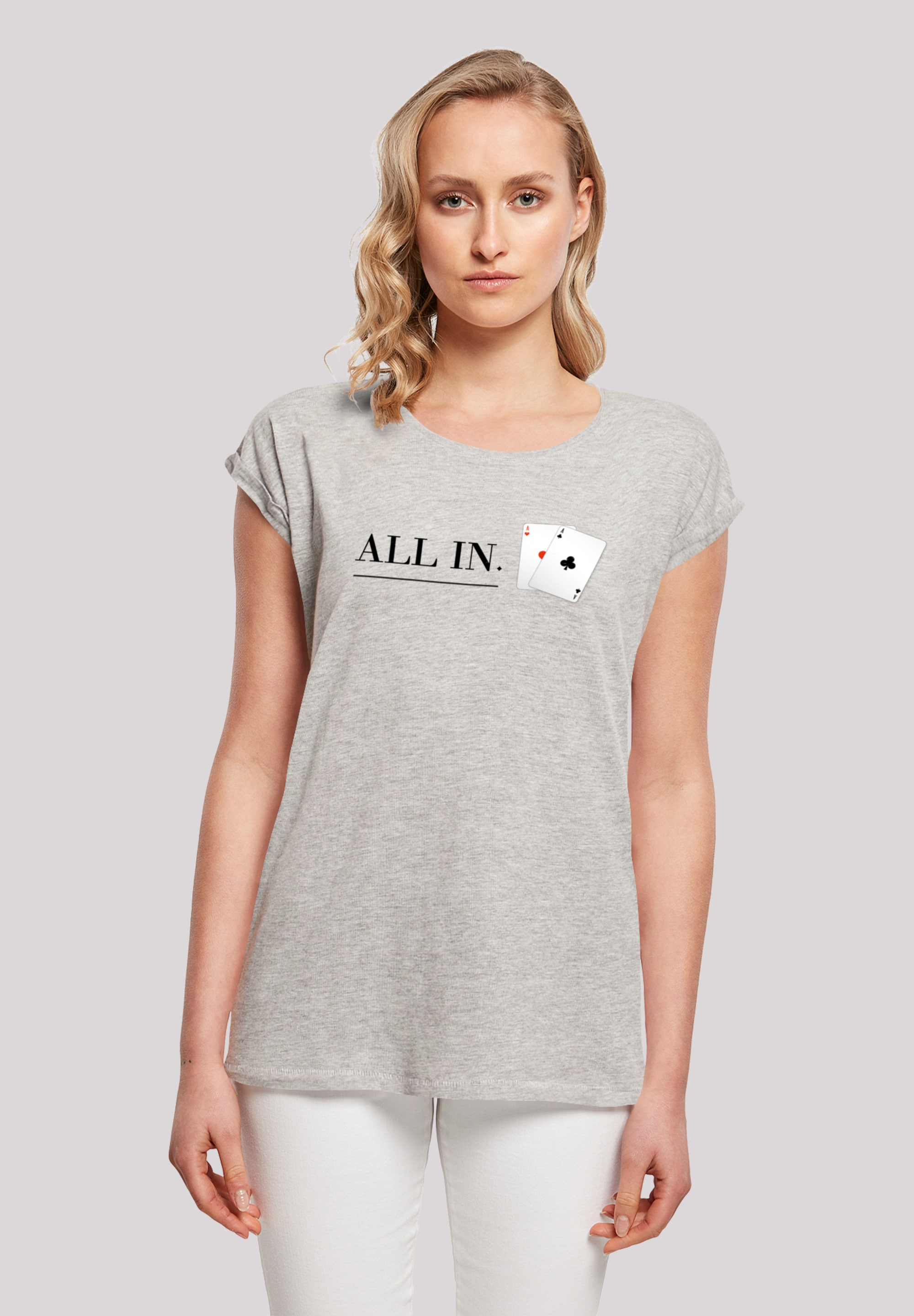 F4NT4STIC T-Shirt "Poker All In Karten", Print günstig online kaufen