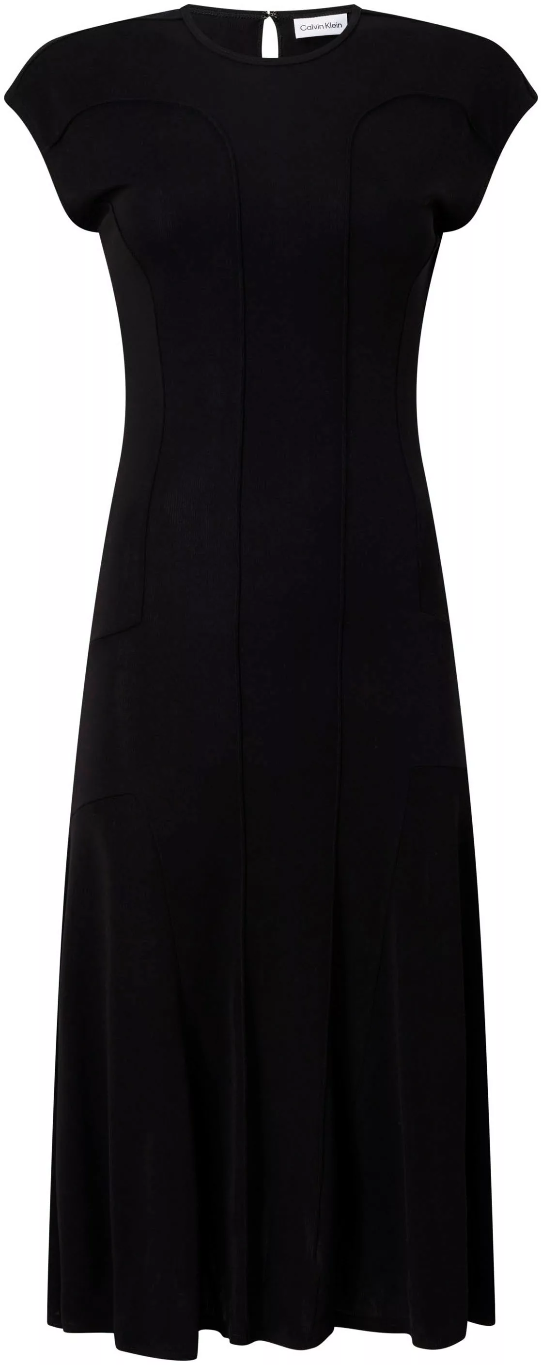Calvin Klein Maxikleid "SHEER JERSEY FIT & FLARE DRESS" günstig online kaufen