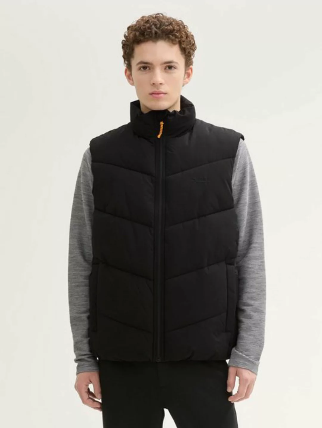 TOM TAILOR Denim Steppweste Puffer Weste mit Logo günstig online kaufen