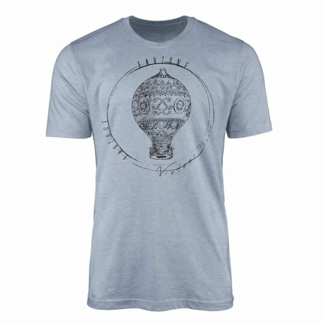 Sinus Art T-Shirt Vintage Herren T-Shirt Heizluftballon günstig online kaufen