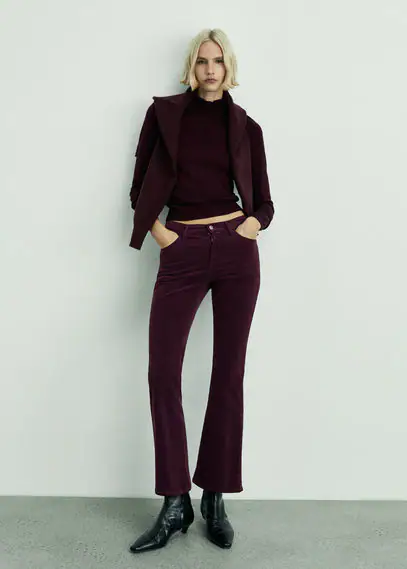 Flared-Cordhose Sienna in Cropped-Länge günstig online kaufen