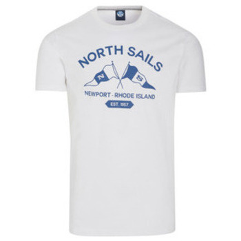North Sails  T-Shirt Print T-Shirt für Herren in weiß günstig online kaufen
