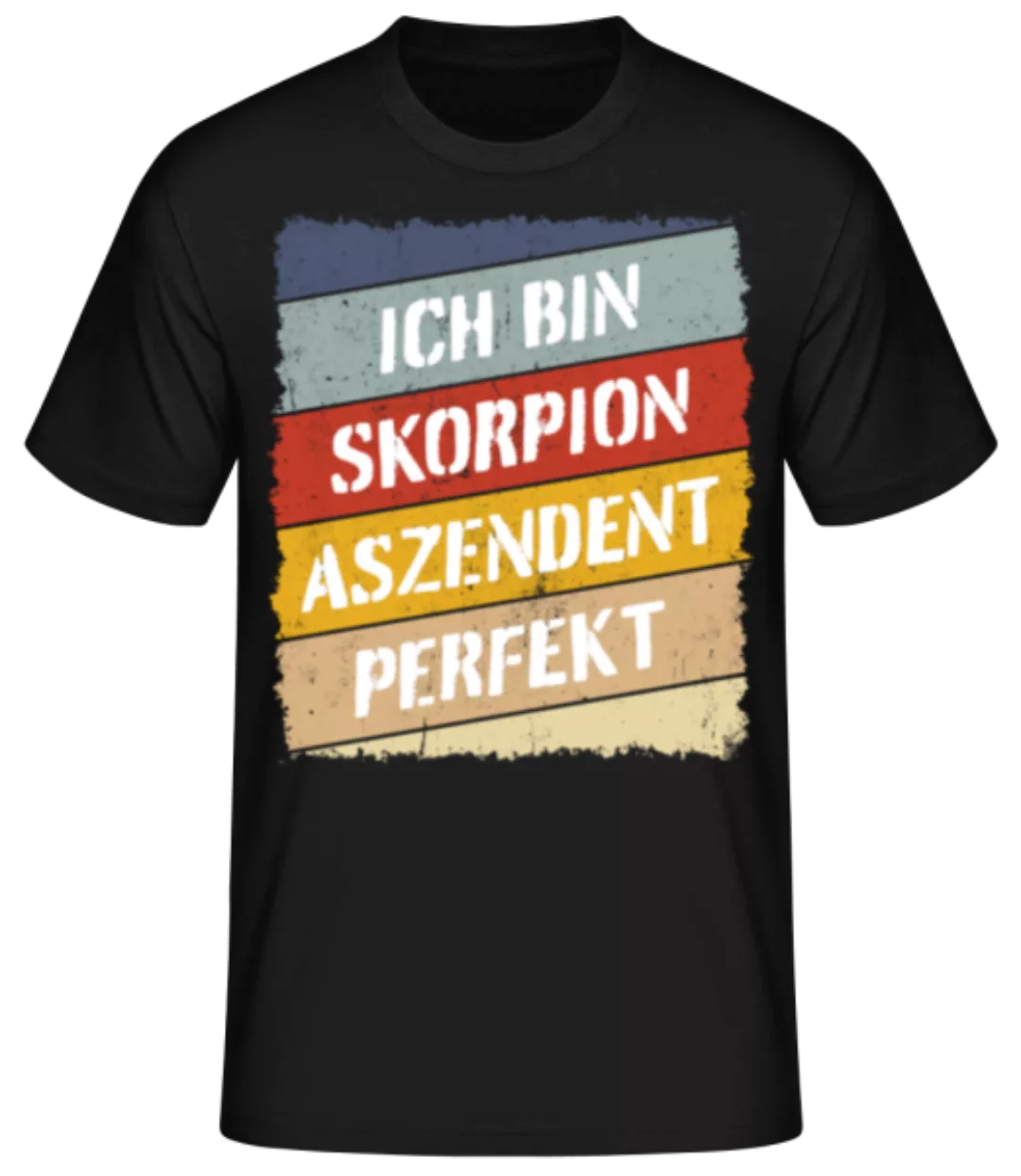 Skorpion Aszendent Perfekt Retro Stil · Männer Basic T-Shirt günstig online kaufen