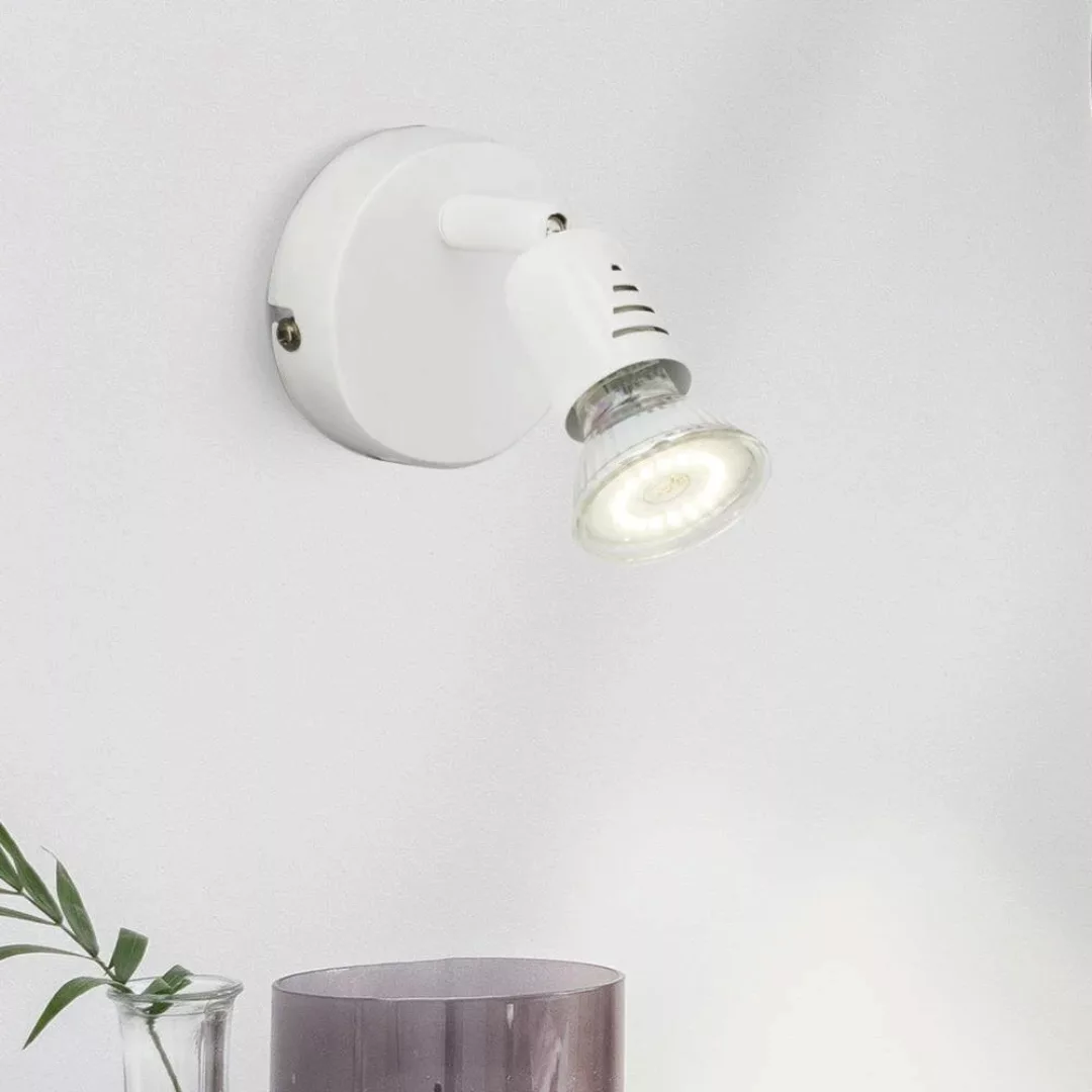 LED Wandleuchte Loona in Weiß 3W 300lm GU10 günstig online kaufen
