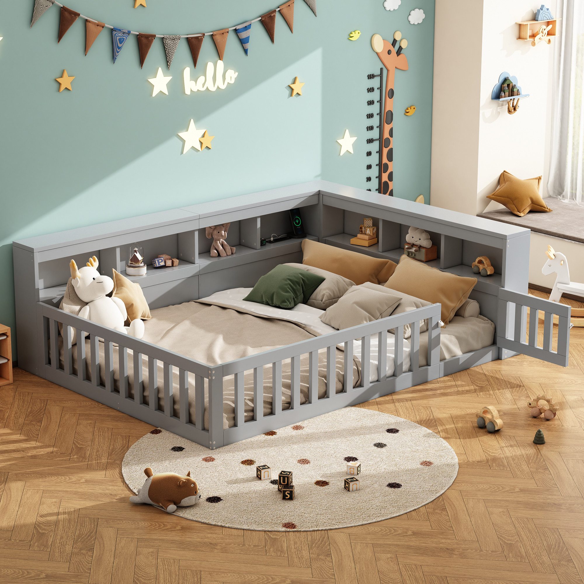 Flieks Holzbett, Kinderbett Daybett 140x190cm mit günstig online kaufen