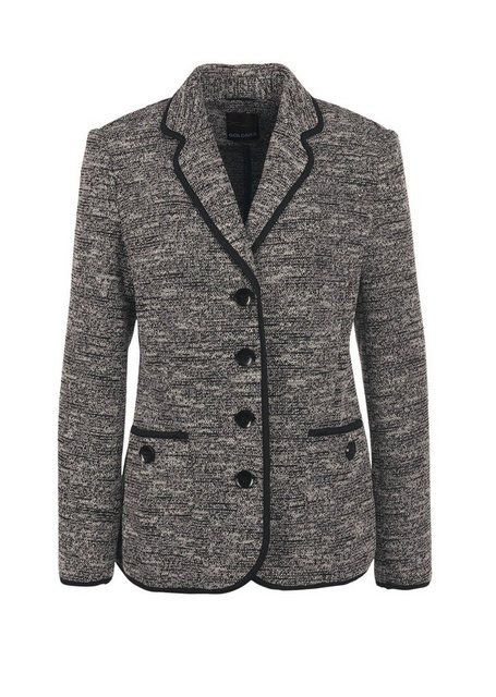 GOLDNER Blouson Bouclé-Blazer mit Kontrastpaspel günstig online kaufen