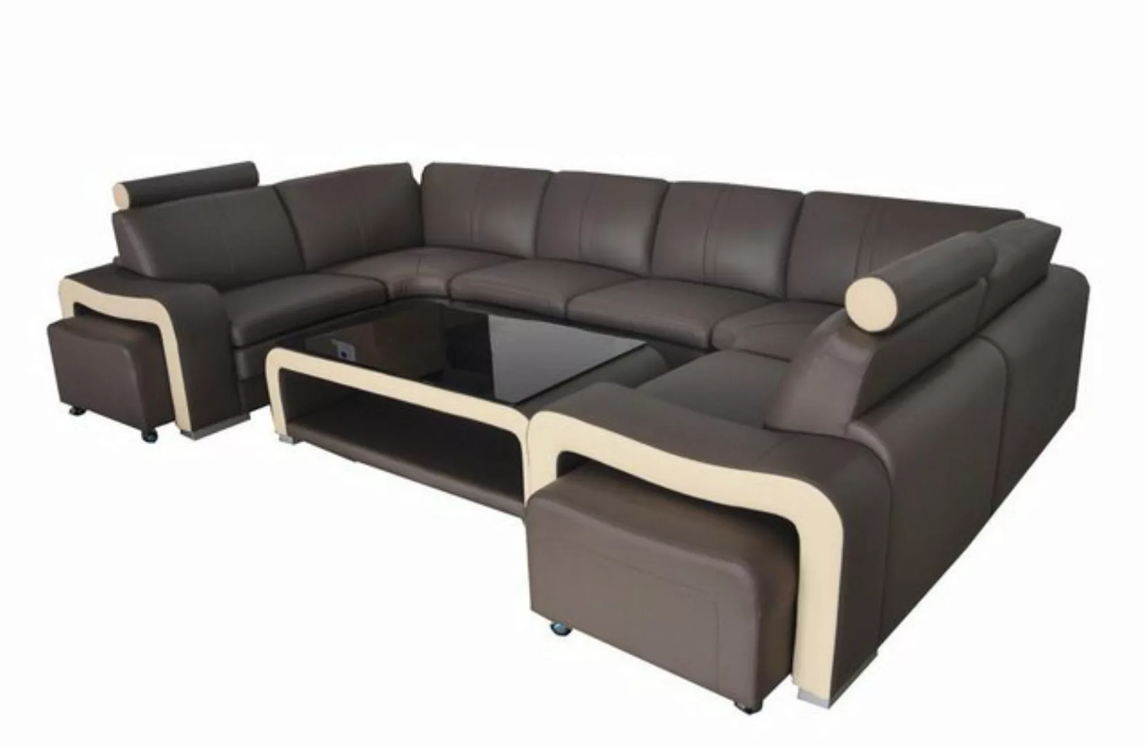 Xlmoebel Sofa Lederecksofa Polstergarnitur Wohnlandschaft mit modernem, Her günstig online kaufen