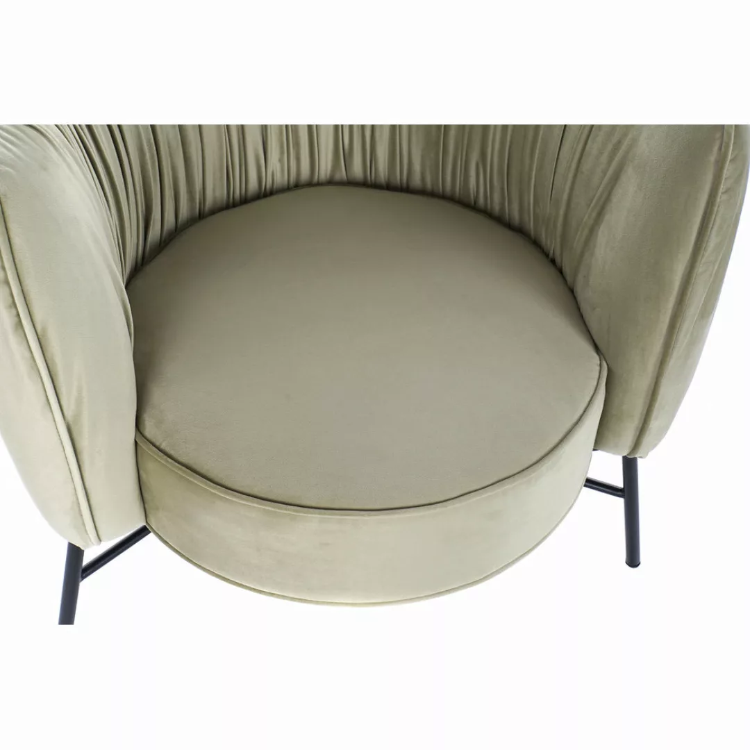 Sessel Dkd Home Decor Mb-178237 Metall Polyester Grün (77 X 71 X 77 Cm) günstig online kaufen