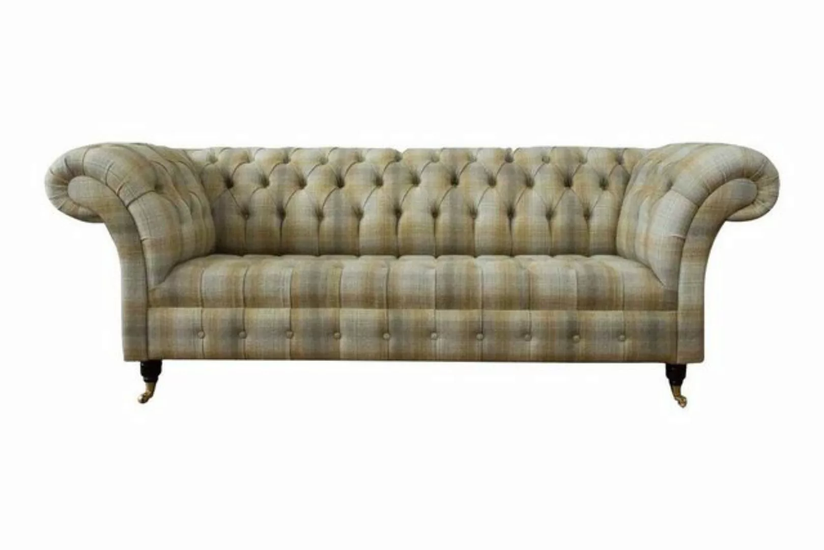 Xlmoebel 3-Sitzer Designer Sofa 3 Sitzer Chesterfield Polsterung Textil 240 günstig online kaufen