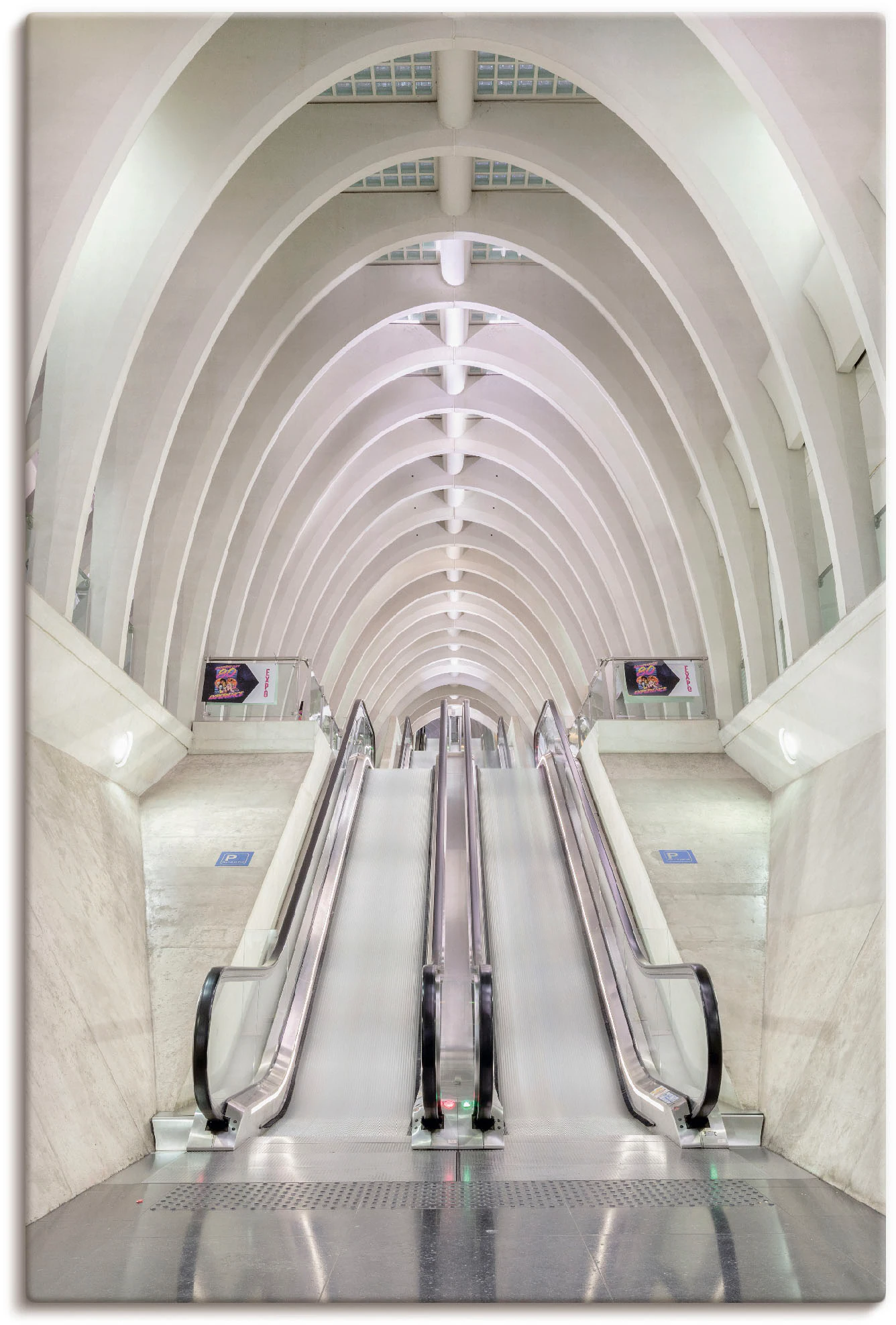 Artland Leinwandbild »Die Rolltreppe«, Elemente der Architektur, (1 St.), a günstig online kaufen