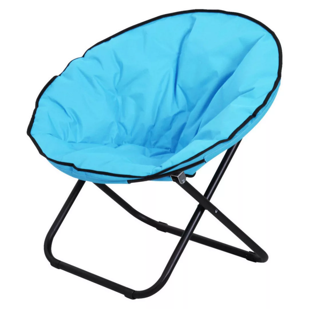 Outsunny Campingstuhl blau Kunststoff B/H/L: ca. 80x75x80 cm günstig online kaufen