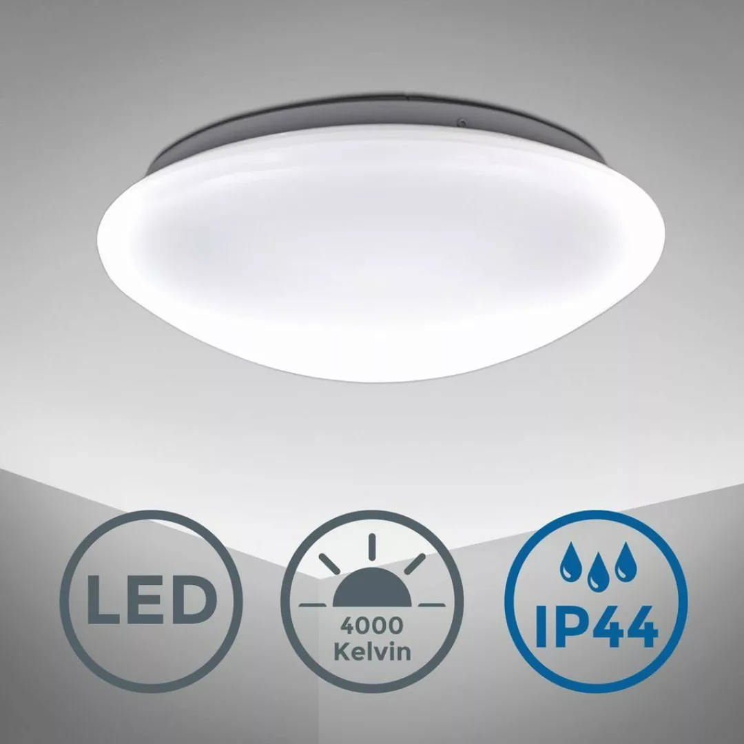 B.K.Licht Deckenleuchte Deckenlampe 12W 4.000K 1.200lm günstig online kaufen