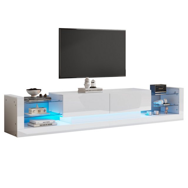 Gotagee TV-Schrank Hochglanz Fernsehschrank 181 cm Wohnzimmertisch Beistell günstig online kaufen