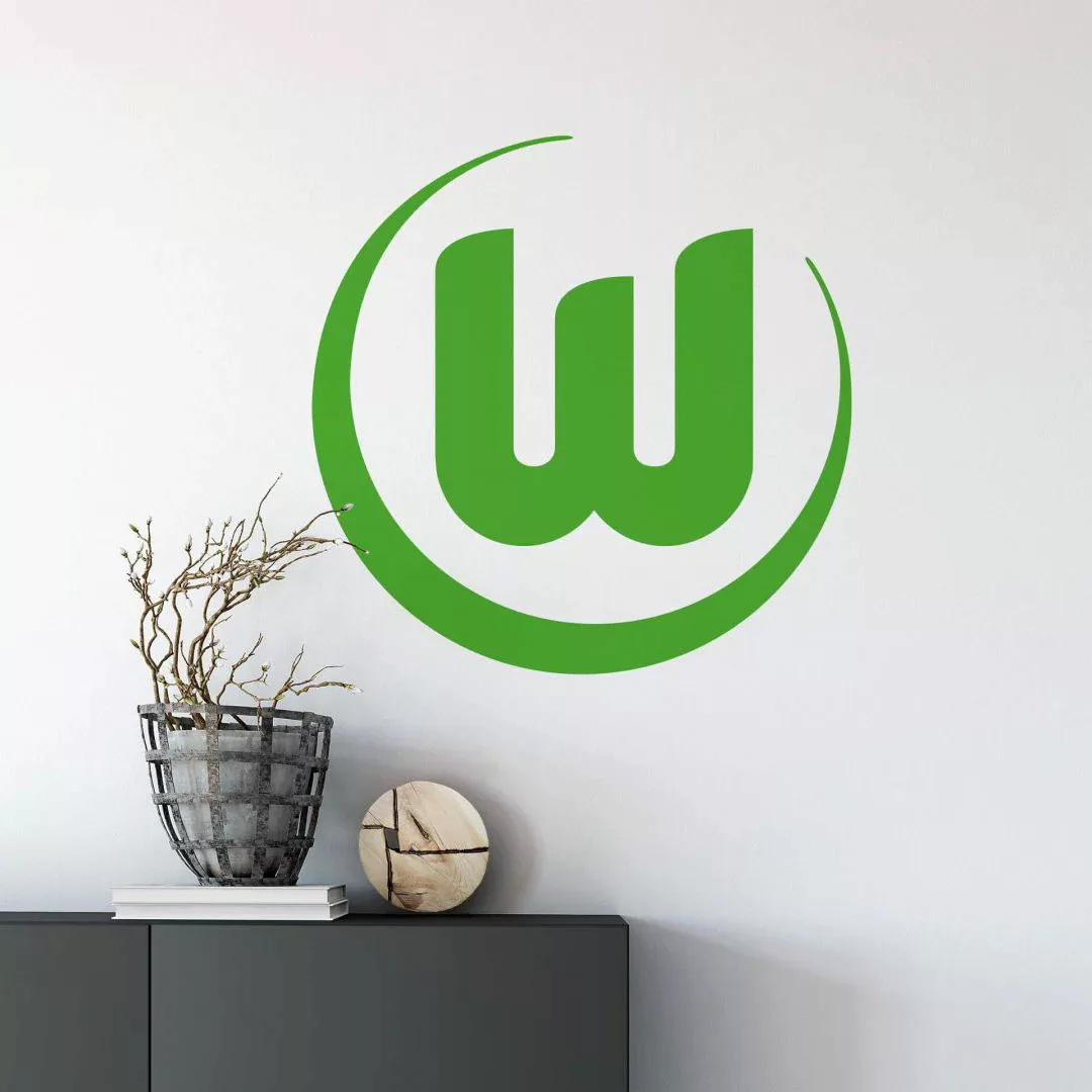 Wall-Art Wandtattoo »Fußball VfL Wolfsburg Logo 1«, (1 St.), selbstklebend, günstig online kaufen