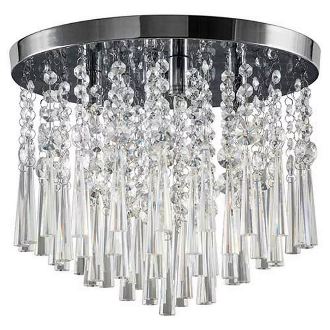 SPOT Light Deckenleuchte Luxoria 9018428 Chrom transparent Metall Klarglas günstig online kaufen