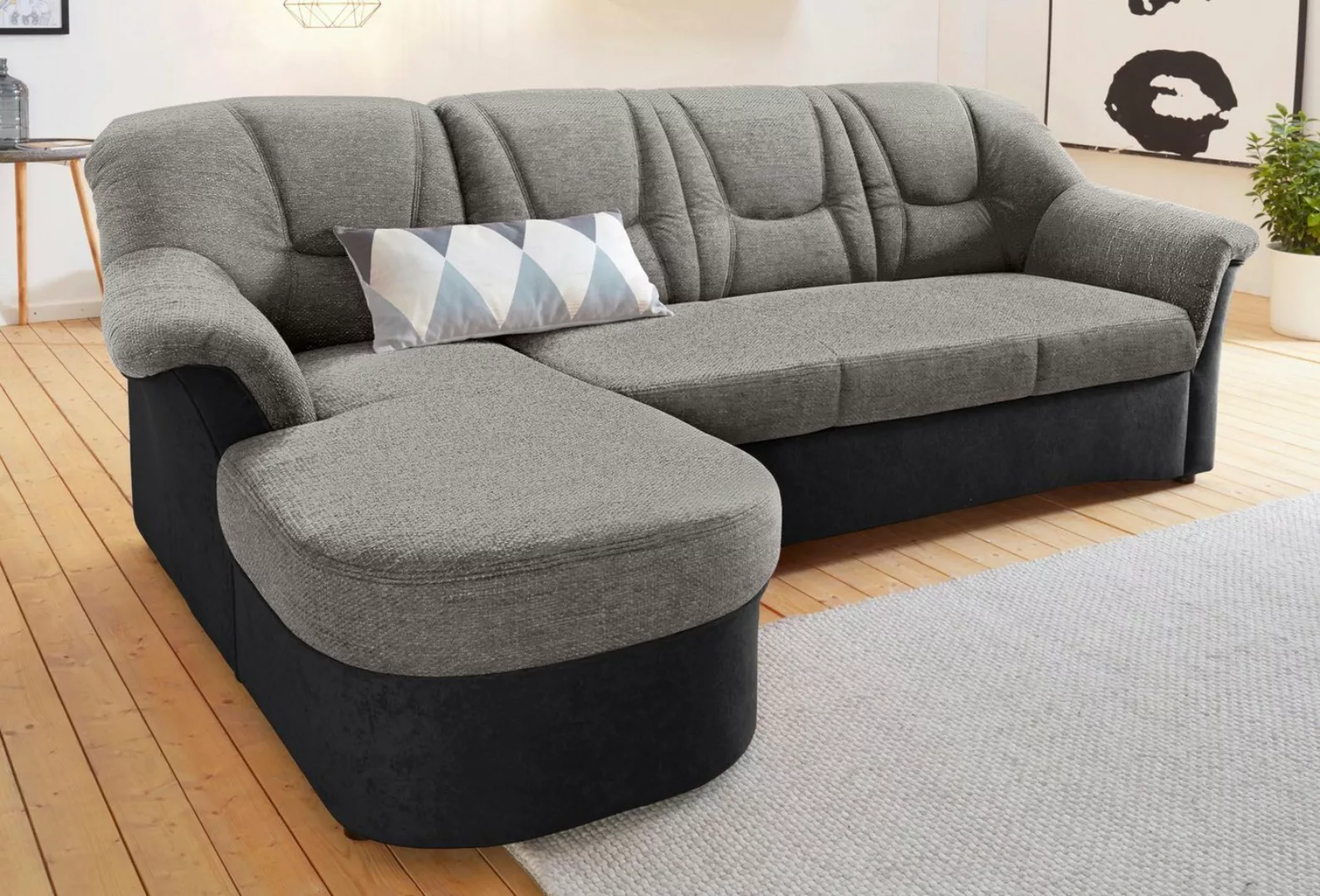 DOMO collection Ecksofa Sarafina L-Form, wahlweise mit Bettfunktion, option günstig online kaufen