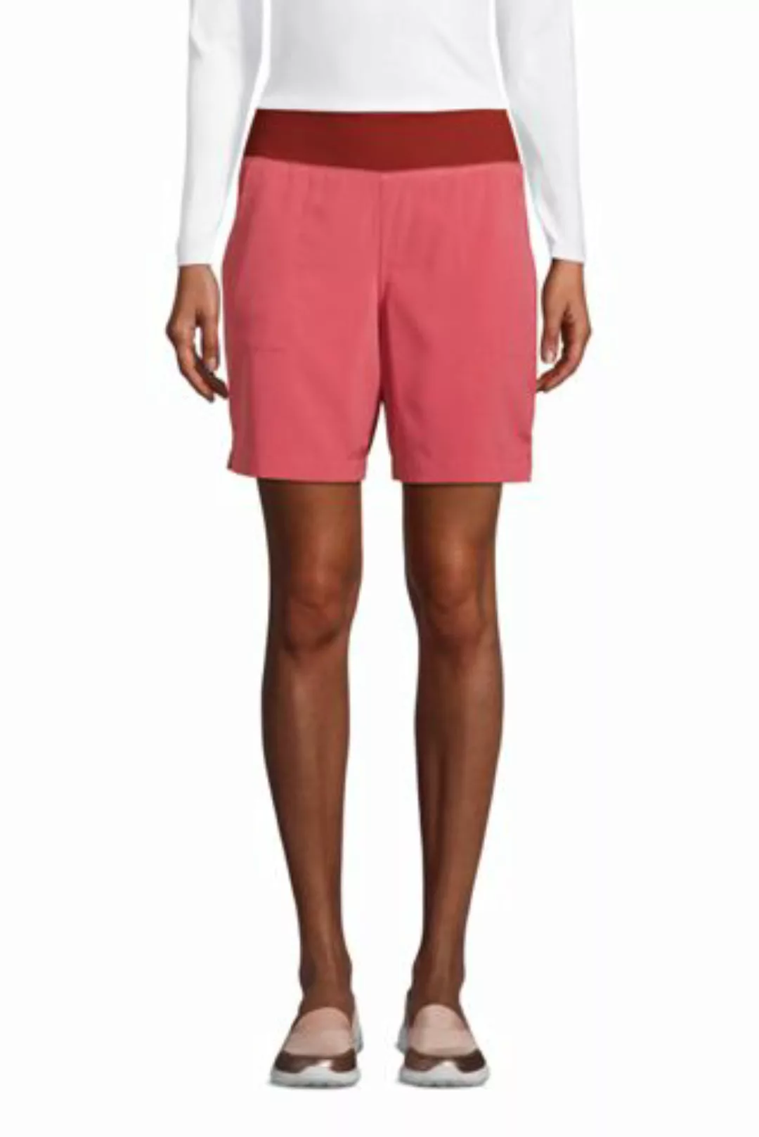 High Waist Shorts ACTIVE, Damen, Größe: M Normal, Rot, Polyester-Mischung, günstig online kaufen