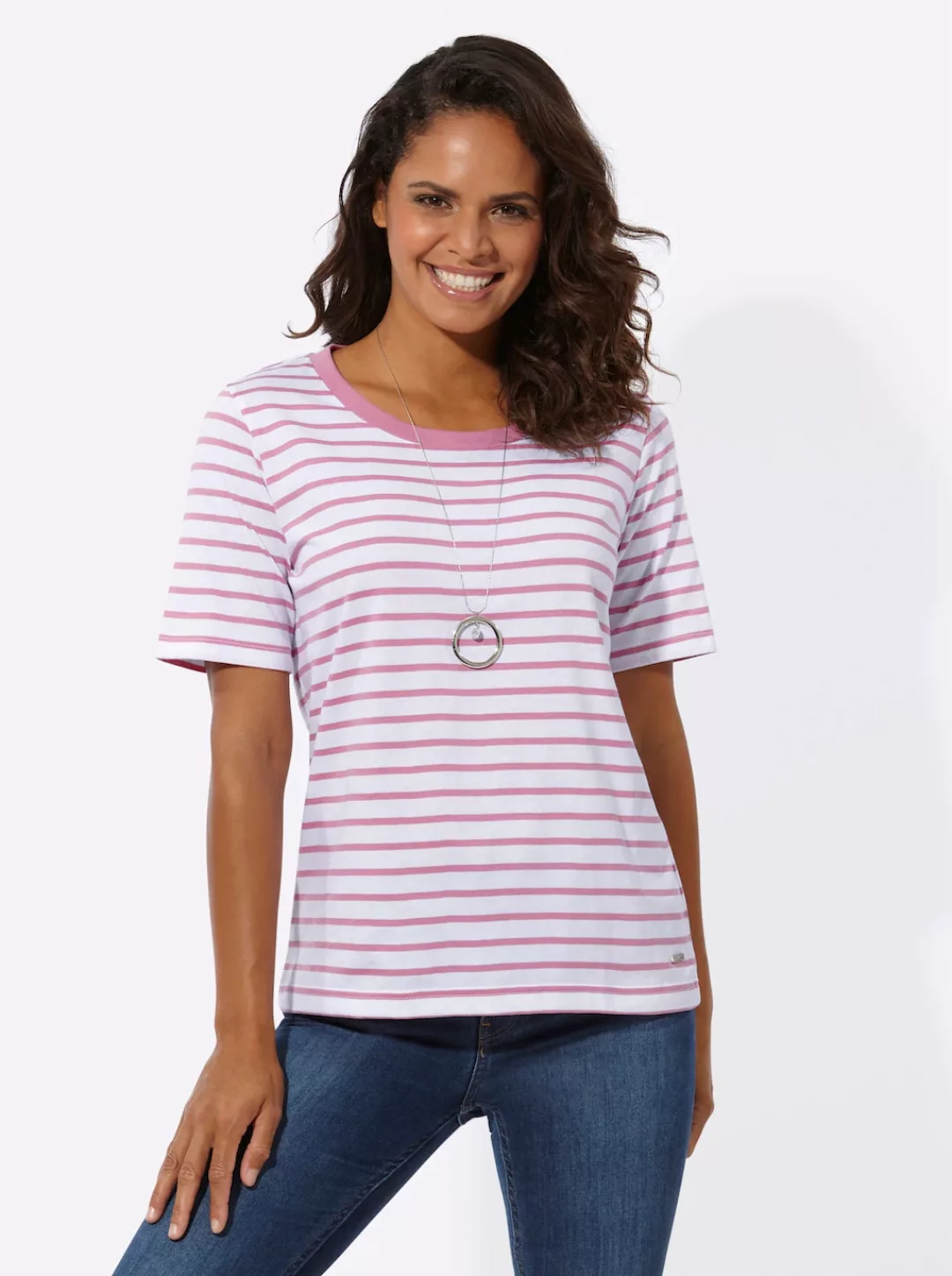 Casual Looks Kurzarmshirt "Ringelshirt", (1 tlg.) günstig online kaufen