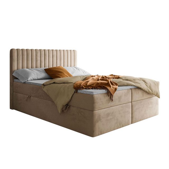 Lookway Boxspringbett JANELLE mit Bonell-Matratze und Topper– komfortabel u günstig online kaufen