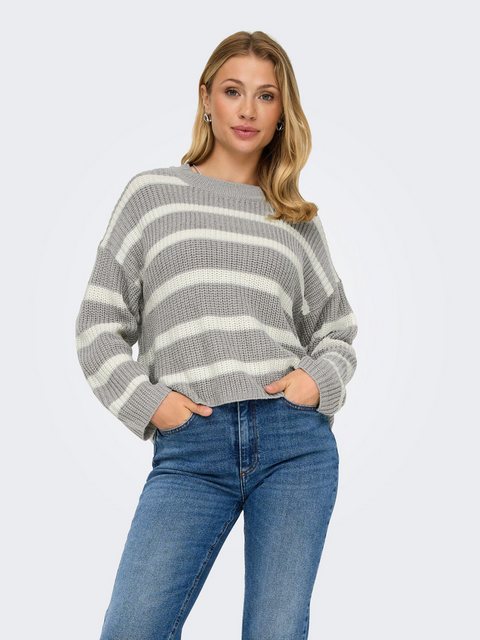 JACQUELINE de YONG Strickpullover Gestreifter Strick Pullover Rundhals JDYJ günstig online kaufen