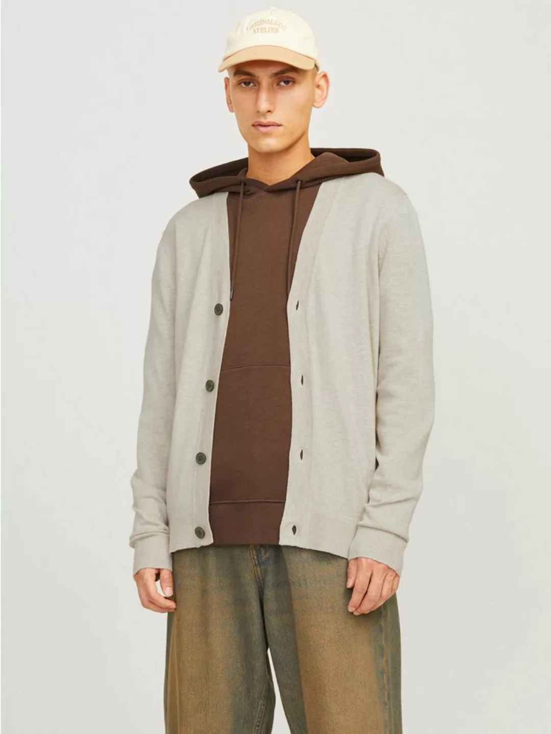 Jack & Jones Strickjacke JJEEMIL KNIT BUTTON CARDIGAN NOOS günstig online kaufen