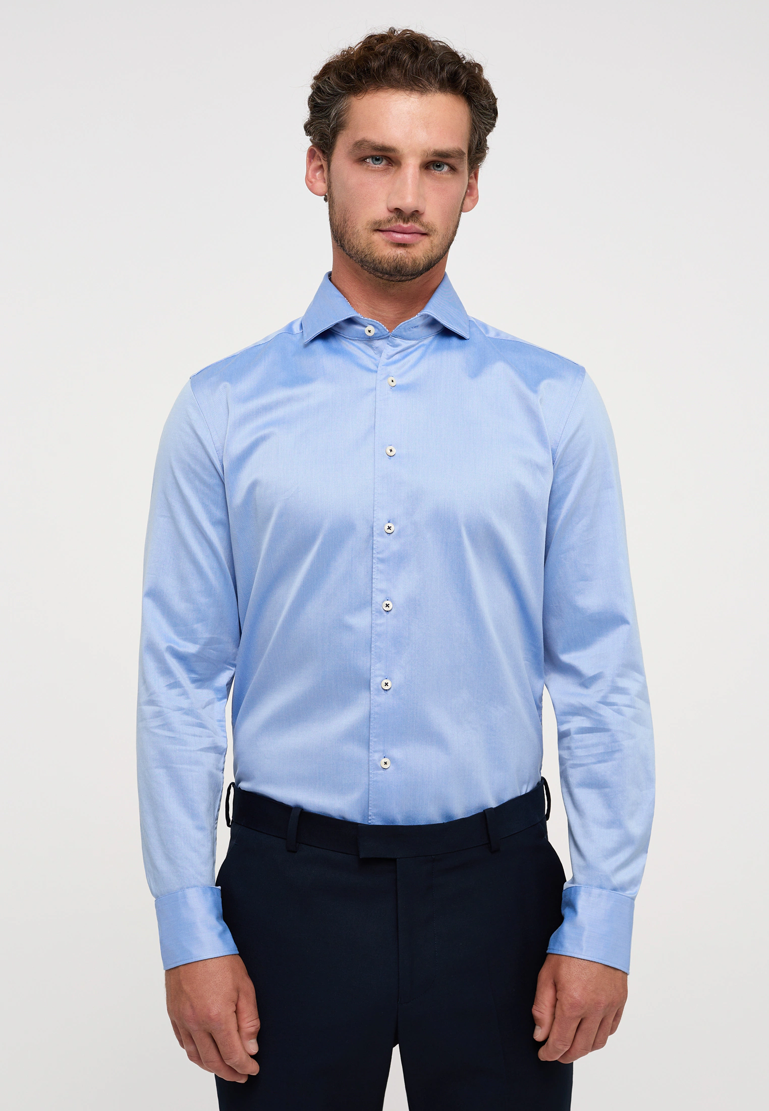 Eterna Langarmhemd "SLIM FIT", EASY IRON (bügelleicht) günstig online kaufen