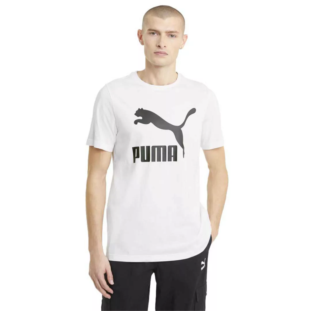 Puma Select Classics Logo Kurzärmeliges T-shirt L Puma White günstig online kaufen