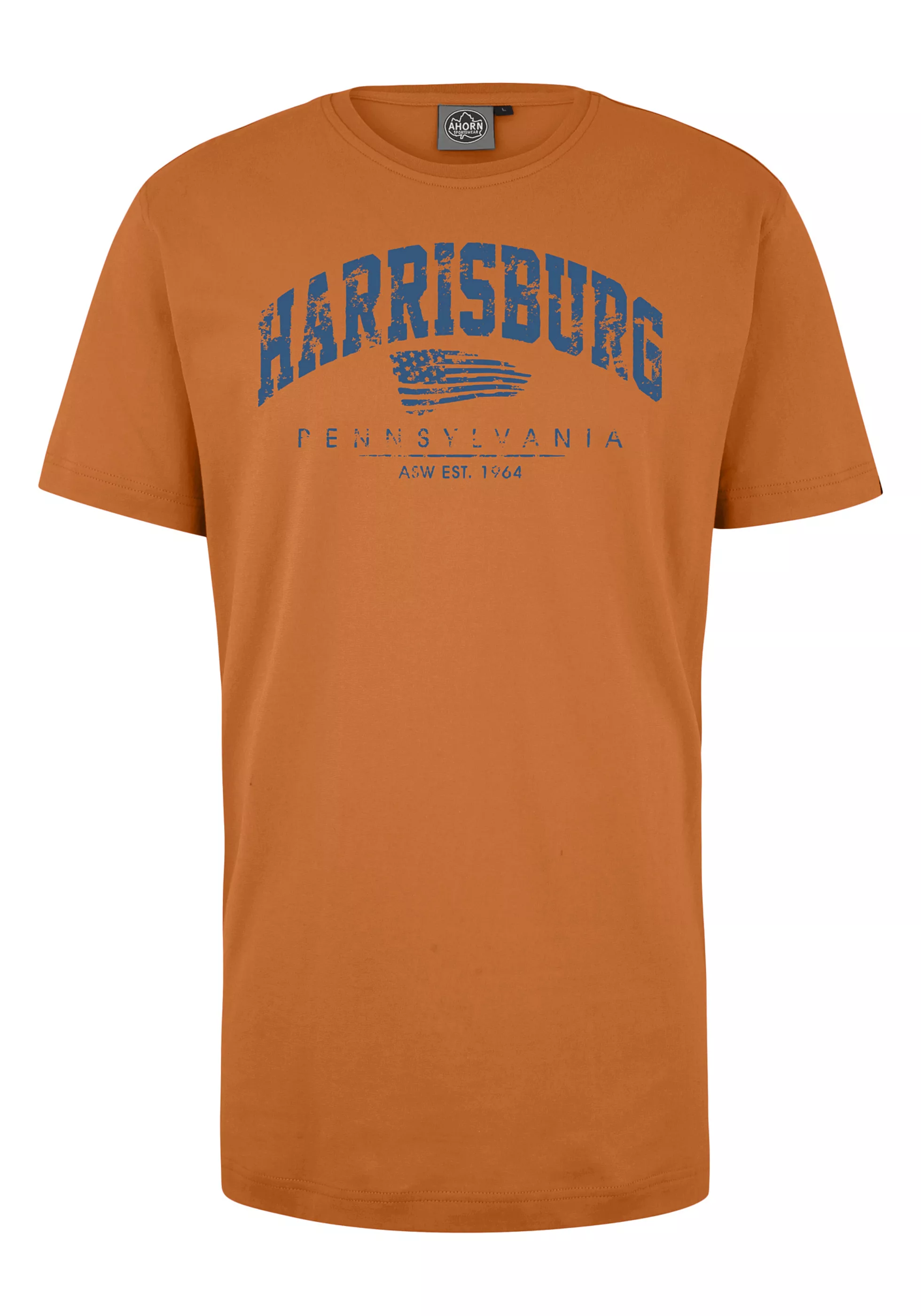 AHORN SPORTSWEAR T-Shirt "HARRISBURG ATLANTIC BLUE", mit modischem Frontpri günstig online kaufen