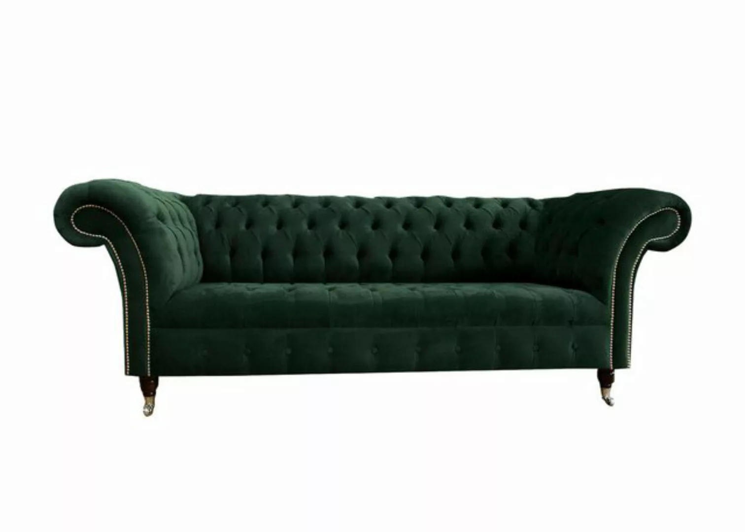 Xlmoebel Sofa Neu Chesterfield Grün Drei-Sitzer Sofa Design Polstermöbel So günstig online kaufen