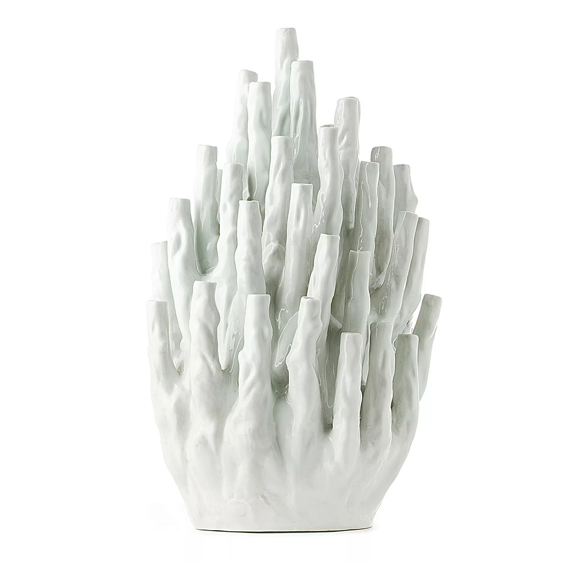 pols potten - Coral 50 Tulips Vase - weiß/glasiert/H x Ø 60x40cm günstig online kaufen
