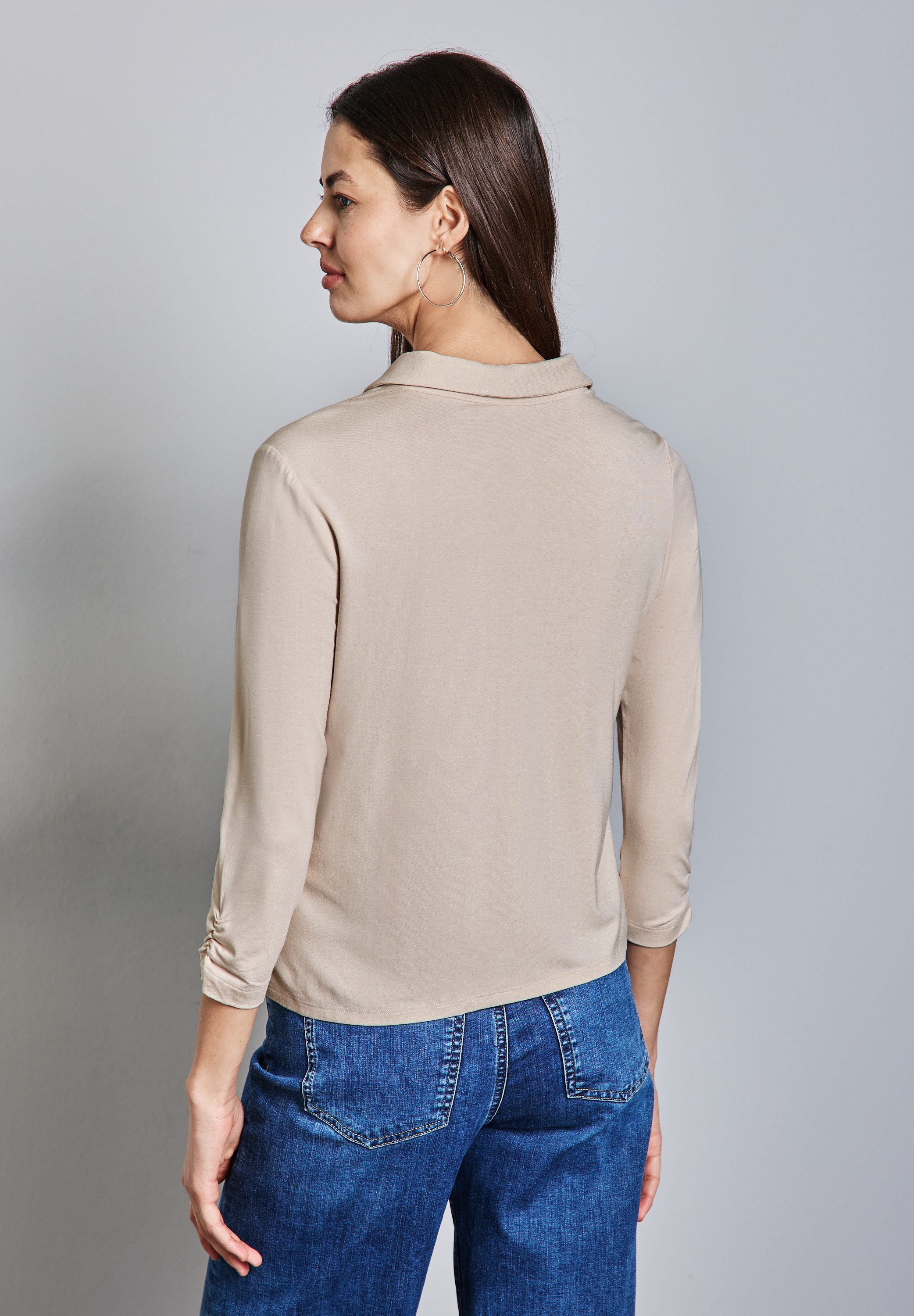 STREET ONE Poloshirt, mit 3/4 Ärmeln günstig online kaufen