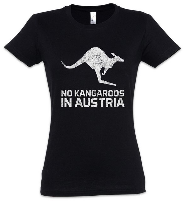 Urban Backwoods Print-Shirt No Kangaroos In Austria Damen T-Shirt Englischl günstig online kaufen