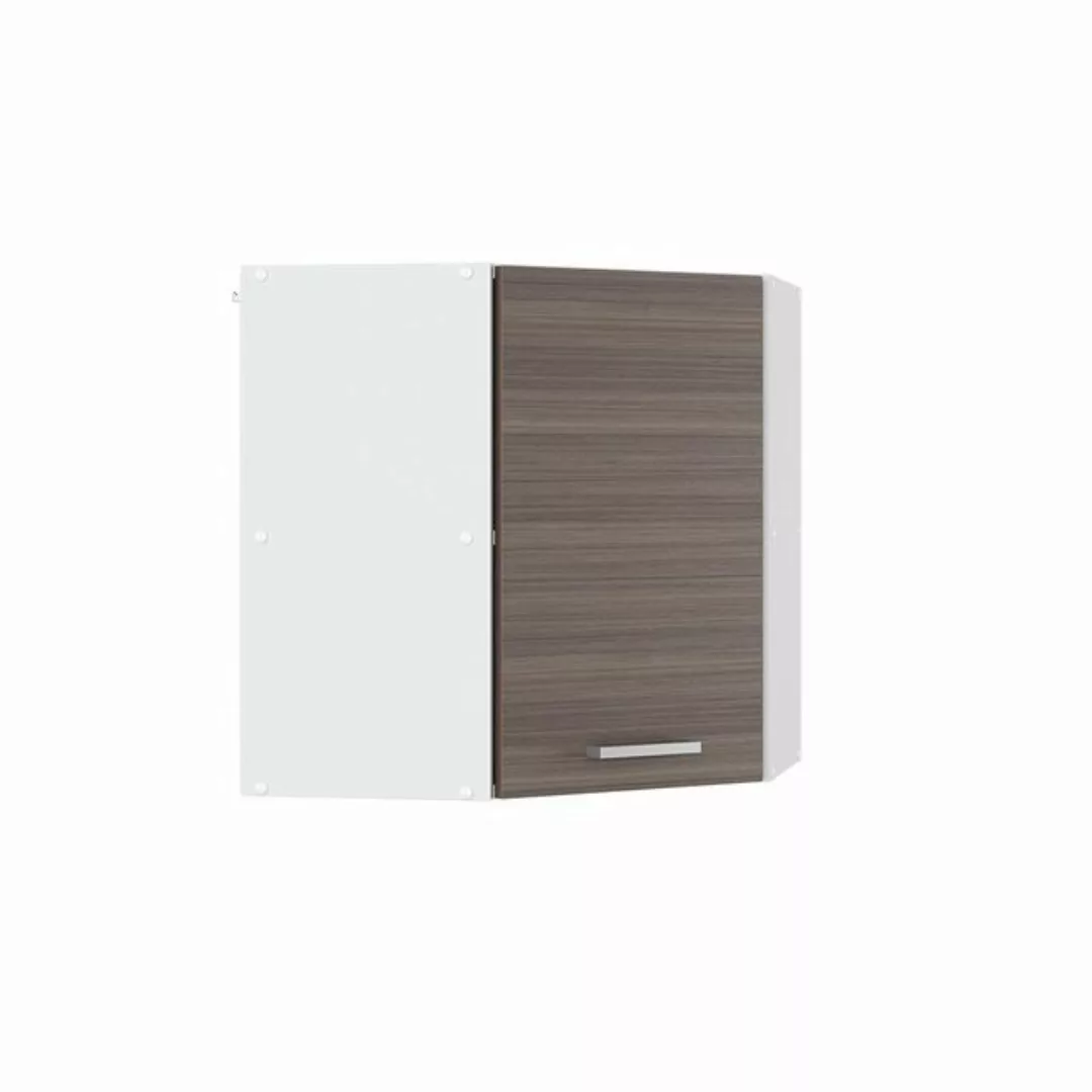 Vicco Schranksystem R-Line, Grau/Weiß, 57 cm Eckhängeschrank mit Tür günstig online kaufen
