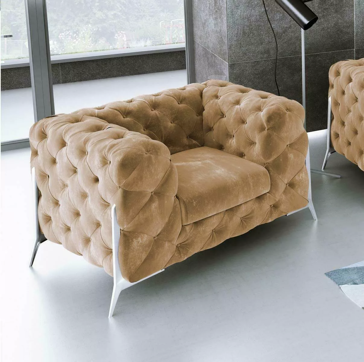 JVmoebel Sofa Lounge Luxus Polster Sitzer Sessel Design Chesterfield, Made günstig online kaufen
