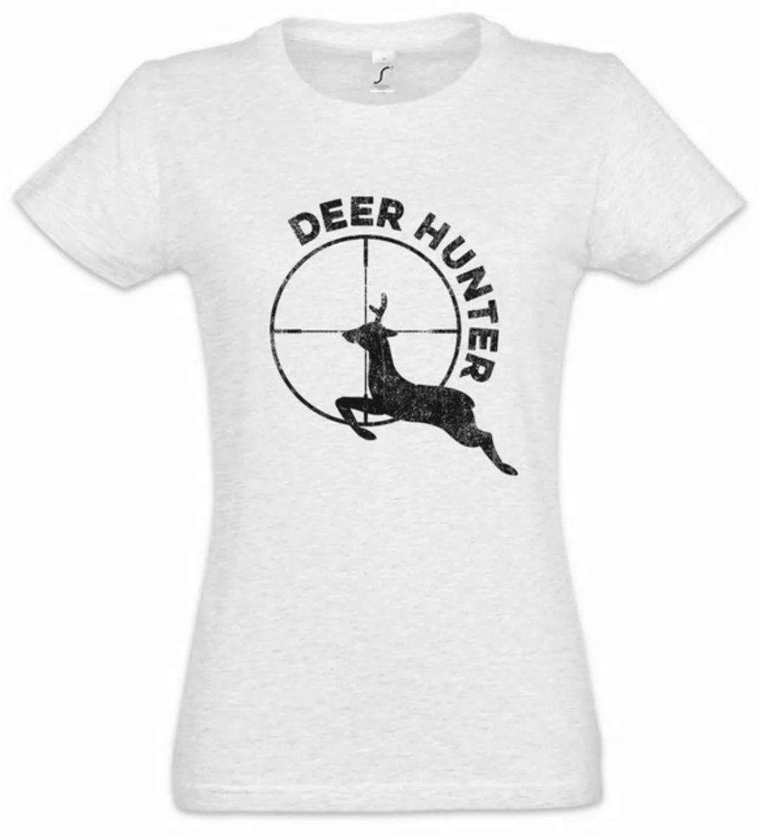 Urban Backwoods Print-Shirt Deer Hunter Damen T-Shirt Hirsch Reh Jagd Jäger günstig online kaufen