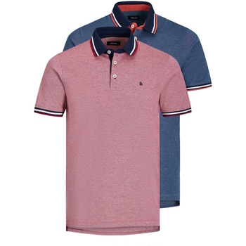 Jack & Jones Herren Poloshirt JJEPAULOS - 2er Pack - Slim Fit günstig online kaufen