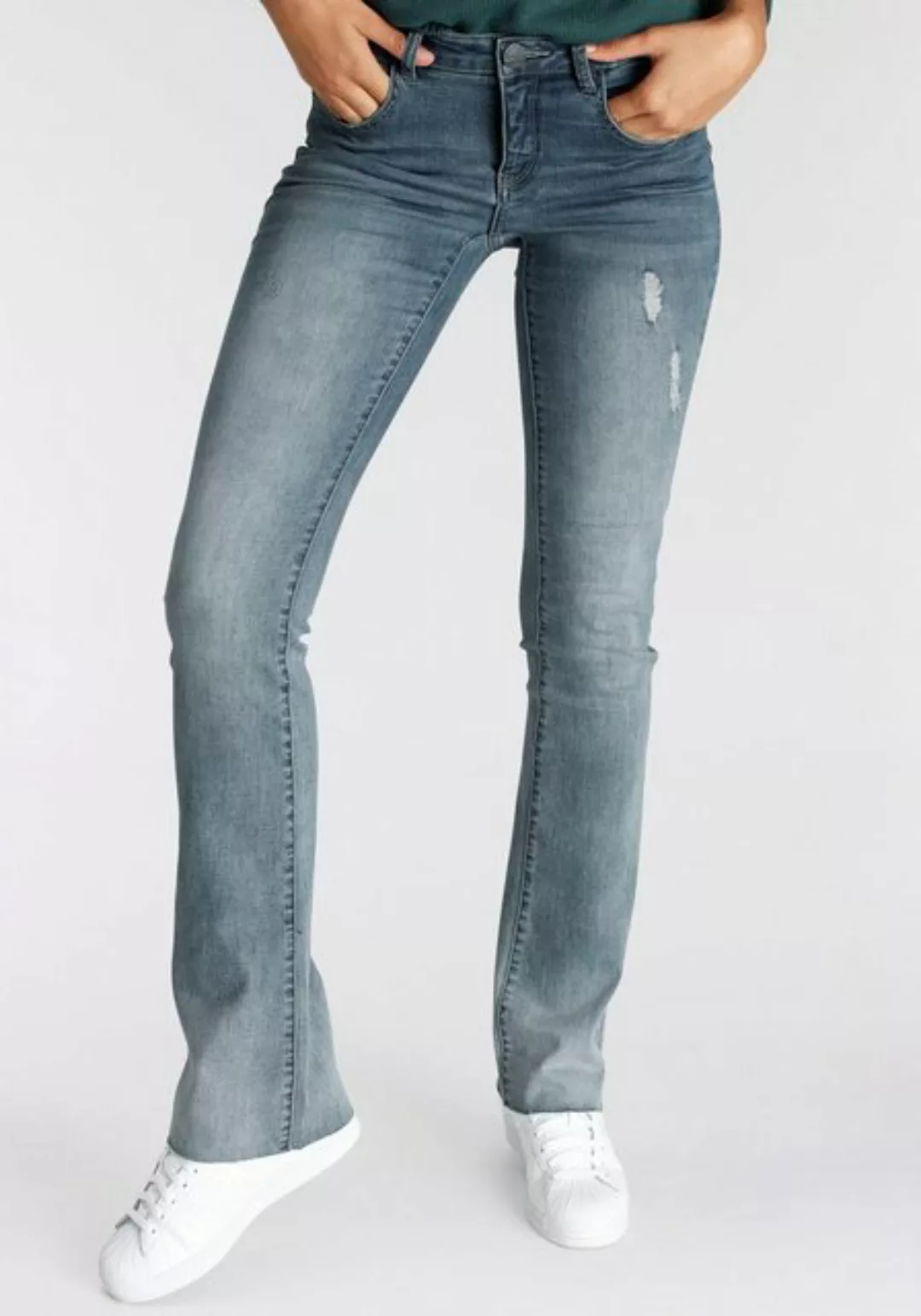 Arizona Bootcut-Jeans Ultra-Stretch Mid-Waist günstig online kaufen