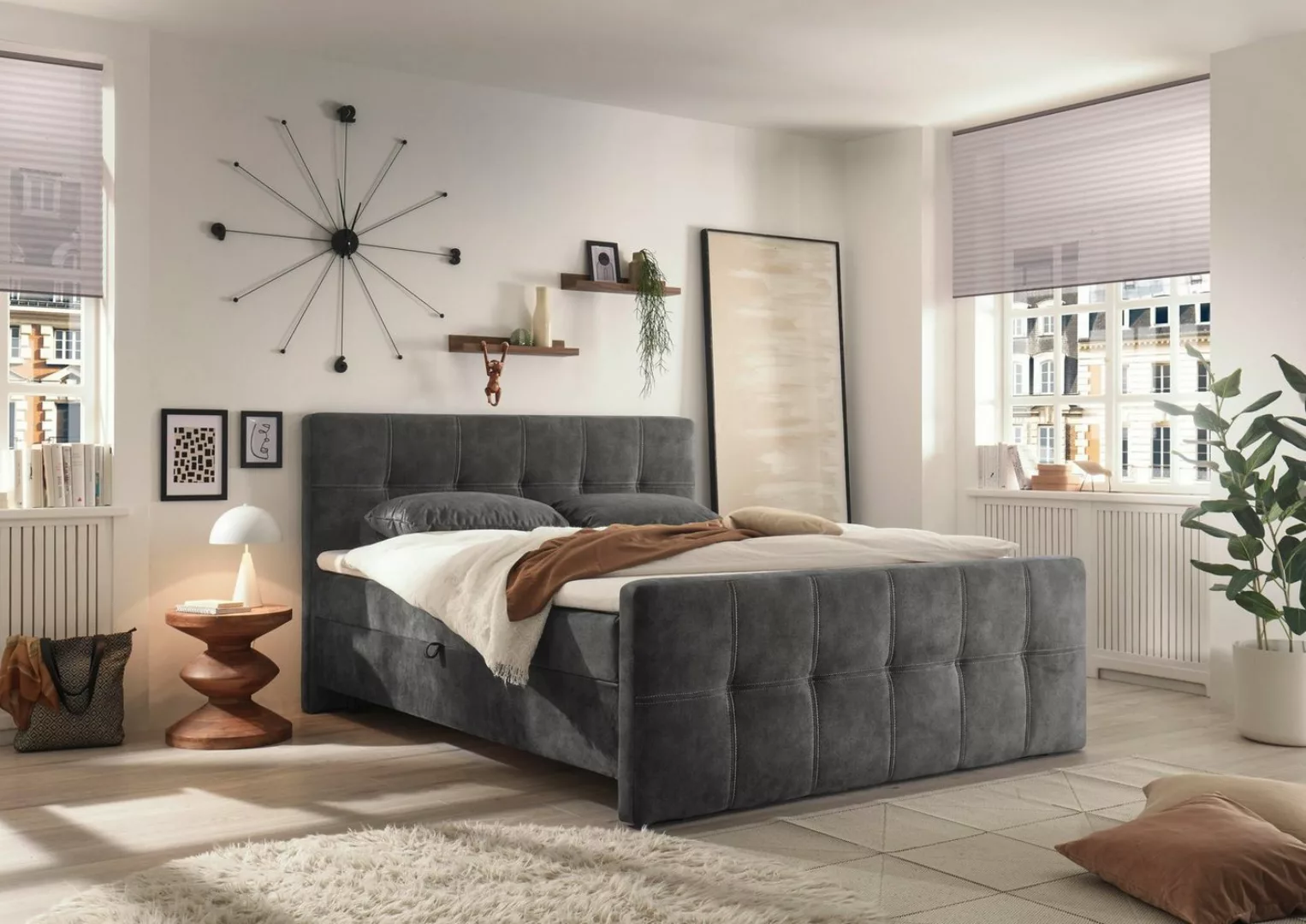 ED EXCITING DESIGN Boxbett "Valetta", mit Bettkasten günstig online kaufen