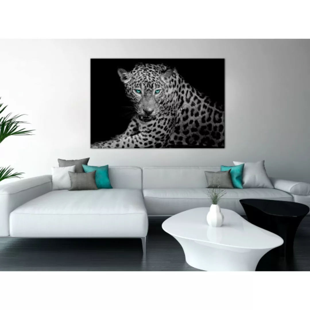 Leinwandbild Leopard Portrait (1 Part) Wide XXL günstig online kaufen